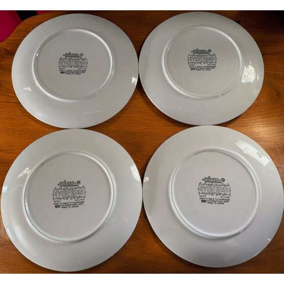 Vintage Mikasa International Everfresh Hilltop Set of 4 Salad Plates - Picture 2 of 3